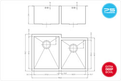 Zenuno 356 343U Stainless Steel Sink